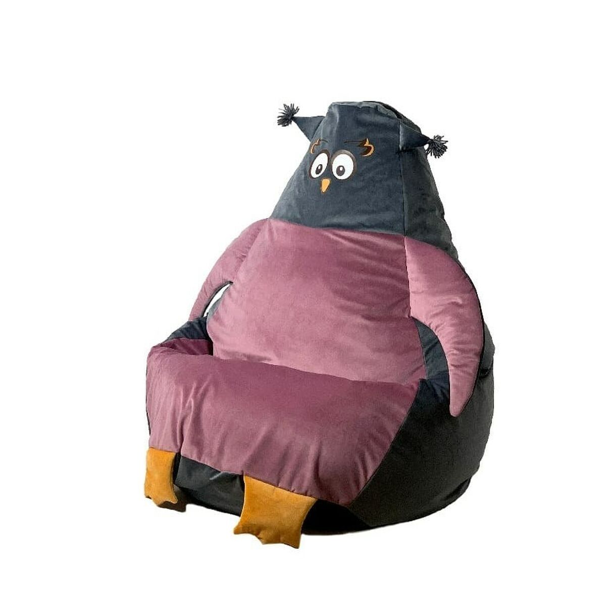 Puf GO GIFT Grå Pink Oxford 105 x 80 cm